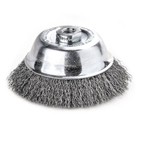 Cepillo taza alambre acero ondulado 423167  Lessmann
