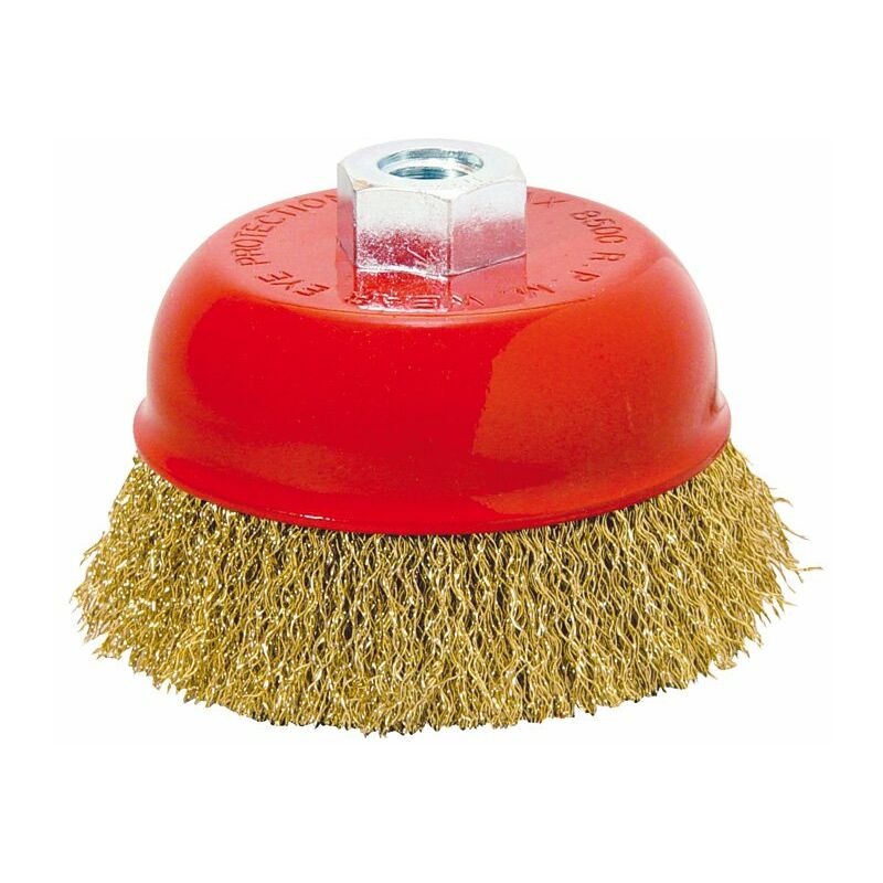 

Cepillo Taza Alambre Ondulado 100Mm