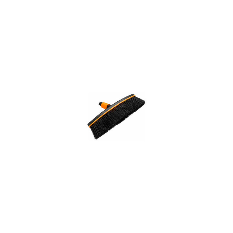 

Fiskars Cepillo de exterior, Cabezal de herramienta QuikFit, Ancho: 38 cm, Cerdas de polipropileno, Negro/Naranja, QuikFit, 1001416