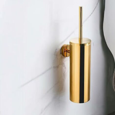Cepillo y soporte de baño de pared de aleación de aluminio - Duradero y fácil de limpiar - OTROS