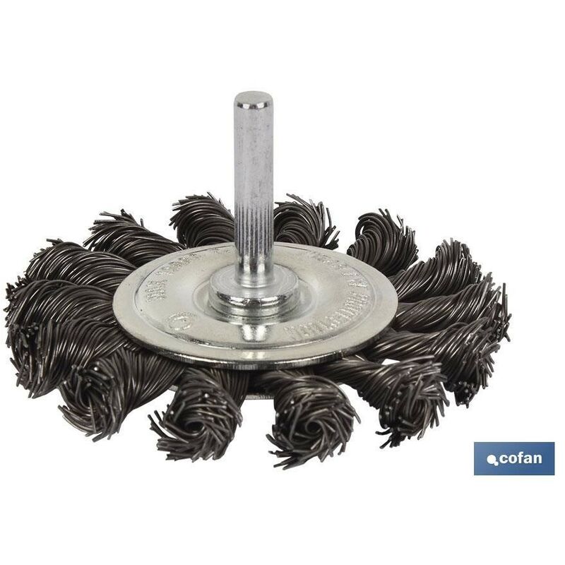 

Cepillo circular trenzado 6xØ75 acero 05mm