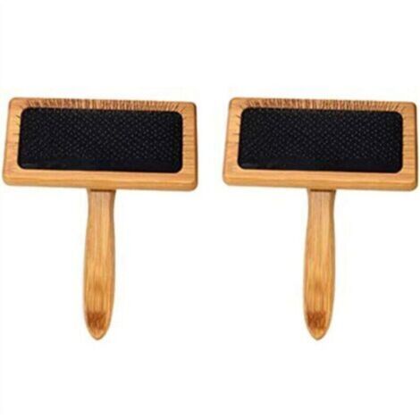 Cepillos de cardado de madera, peine de limpieza para fieltrar, aguja con mango, tarjetas de cardado profesionales, fieltrar e hilar