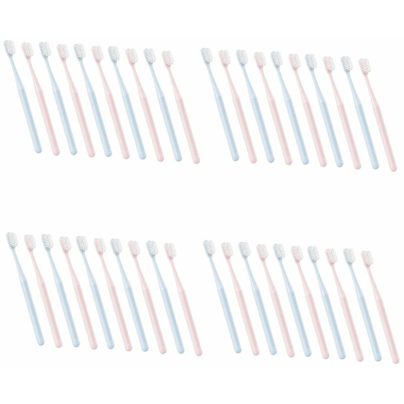 

Cepillos de dientes Cepillos de dientes manuales suaves Cepillo de cabeza de dientes delgados con cerdas de punta media ultra suaves para adultos