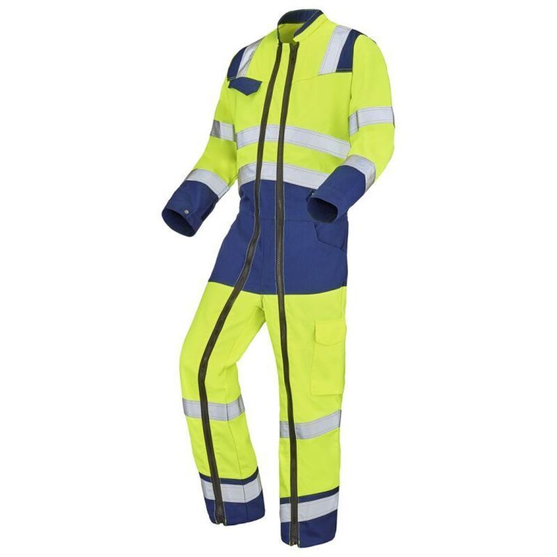 Combinaison 2 zip fluo safe xp jaune fluo/bleu marine s - FR(40-42)