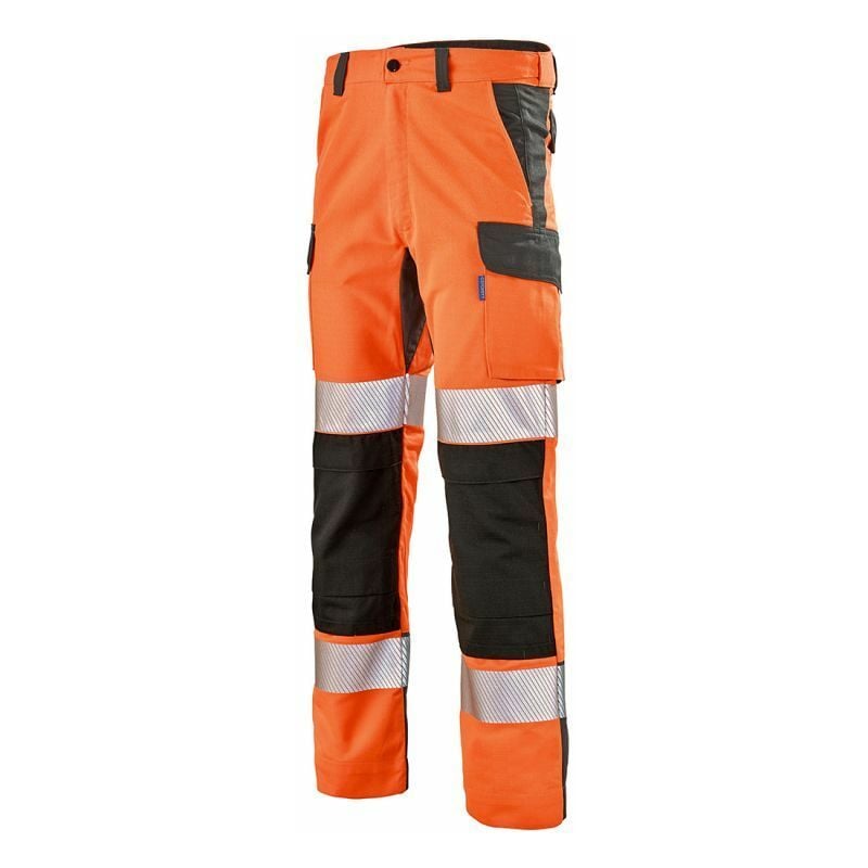 Pantalon de travail Fluo advanced 52 - Orange / Gris - Orange / Gris - Cepovett