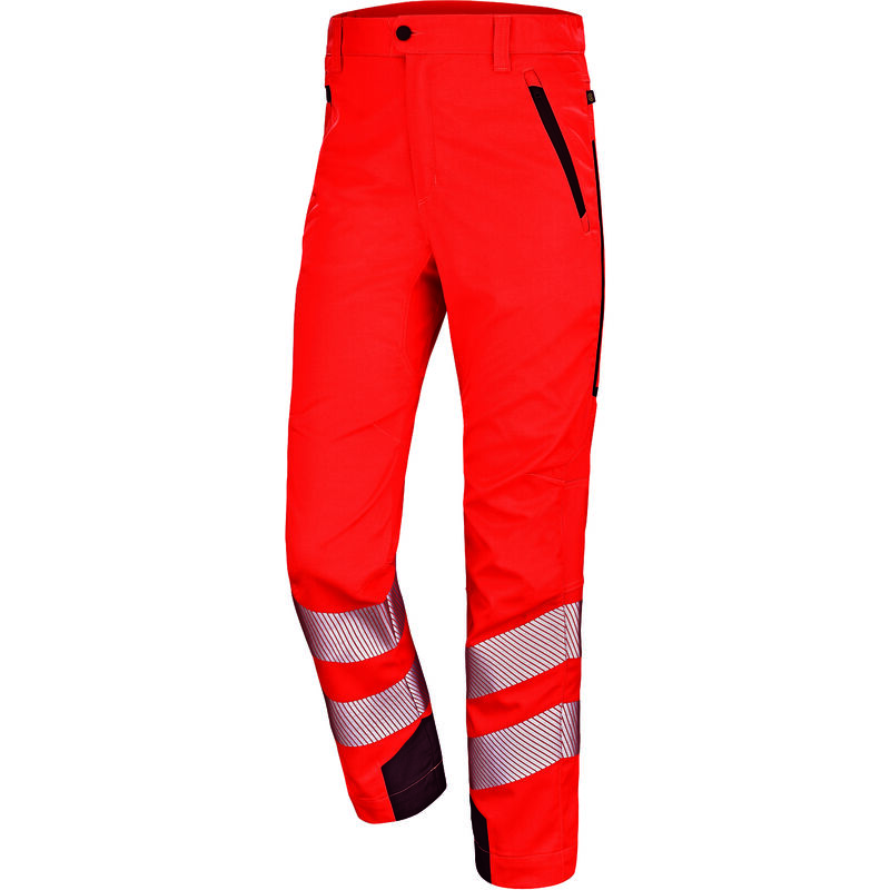 Pantalon Stretch Ete Fluo Safe Rouge Fluo/dark Blue 4xl - Fr(64-66)