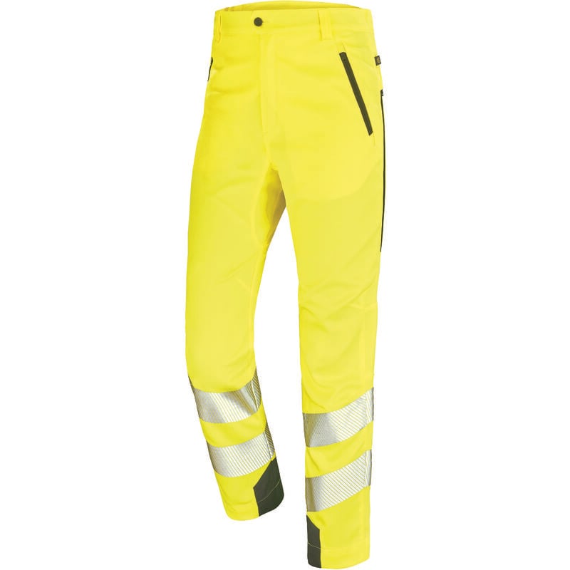 Pantalon stretch ete fluo safe jaune fluo/dark blue m - FR(44-46)