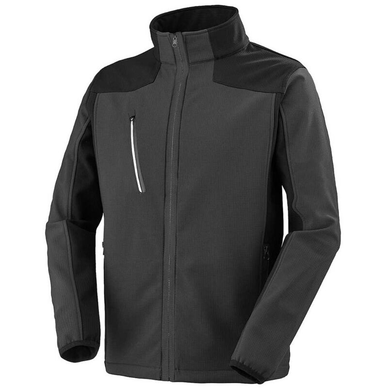 Veste softshell caucase gris charcoal/noir xl