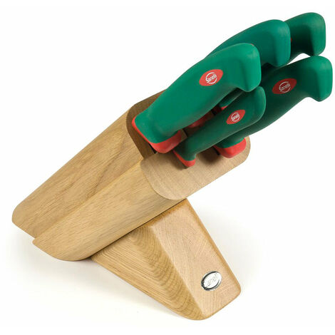 Sanelli linea Premana Professional, Set coltelli Macellaio, Rotolo cuoco,  Nero/Verde/Rosso : : Casa e cucina