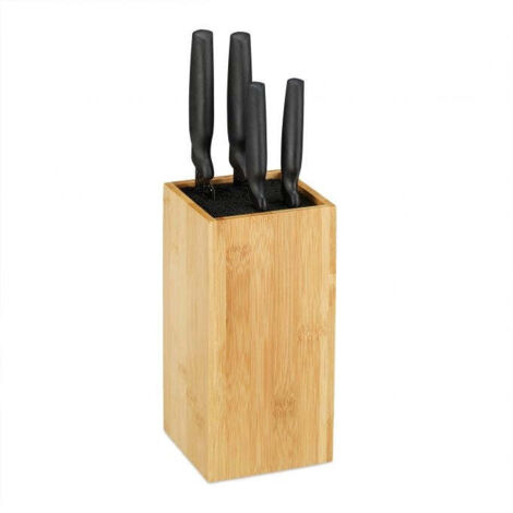 Ceppo portacoltelli in bambu senza coltelli