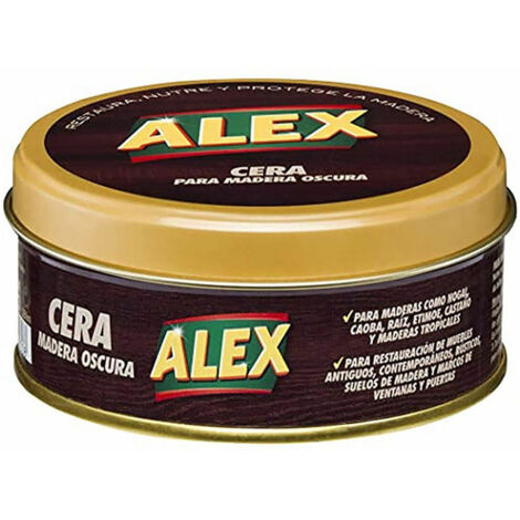 Cera alex oscura lata para madera 200ml