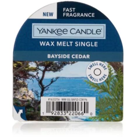 Cera da Fondere Bayside Cedar 22g Blu Yankee Candle
