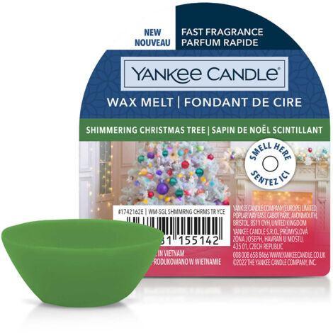 CERA DA FONDERE WAX MELT SHIMMERING CHRISTMAS TREE YANKEE CANDLE