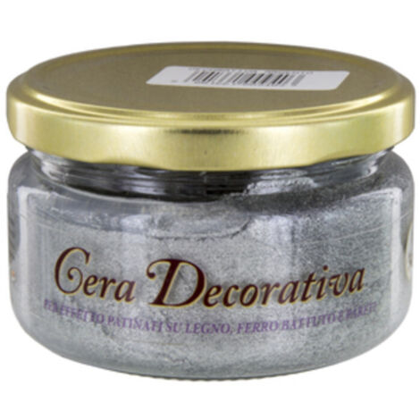 CERA DECORATIVA NOVECENTO 200 ML ARGENTO  1 PZ