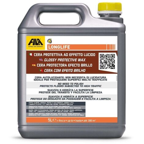 Cera Protectora Longlife - Efecto Brillo para Pavimentos / 5 L / Cera