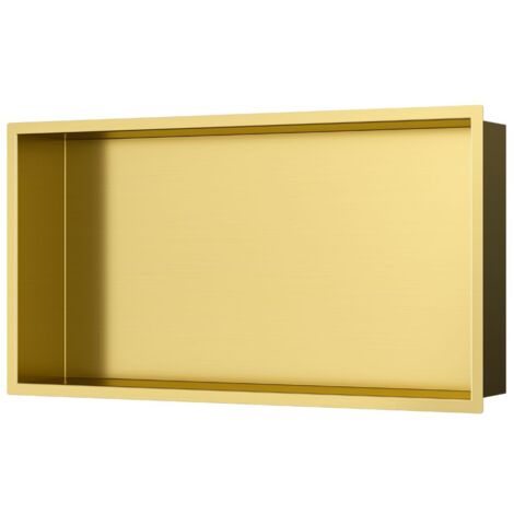 Ceramia Niche de Douche à encastrer, Acier Inoxydable 304, 60x30x10cm, Or brossé PVD