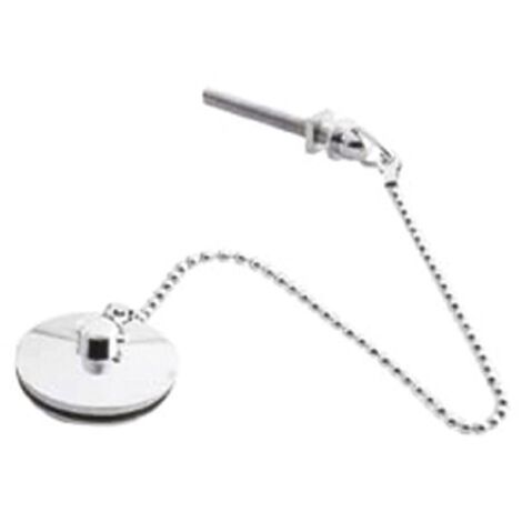 Ceramic Accessories Basin Plug & Chain - Chrome