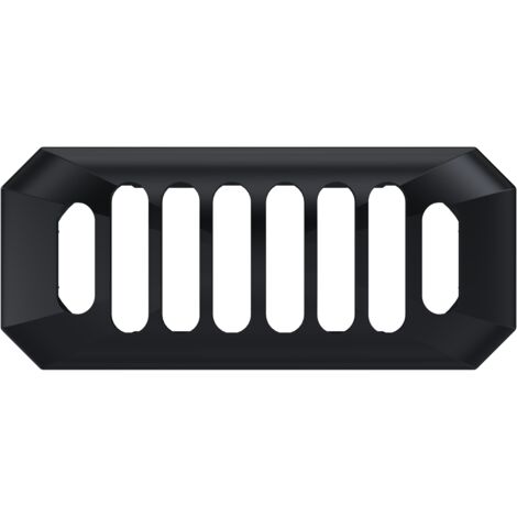 Ceramic Accessories Traditional Grill Overflow Cover - 26mm x 50mm - Matt Black