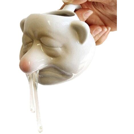 Ceramic Egg Yolk Egg White Separator Funny Egg White Separator Egg Divider Nose Egg Separator Dwarf Shape Egg Sieve Strainer