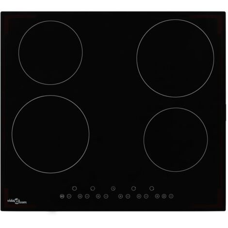 Ceramic Hob with 4 Burners Touch Control 6000 W vidaXL