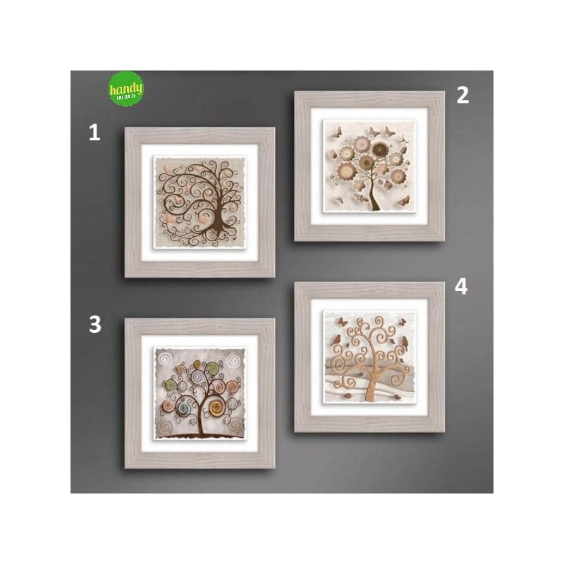Quadro ceramic Albero Lupia beige 18x18 cm