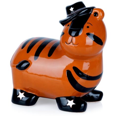 Ceramic piggy bank tiger