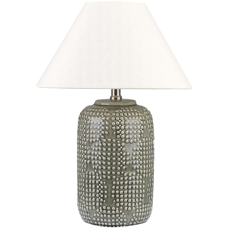 Image of Table Lamp MUSSEL Ceramic Grey