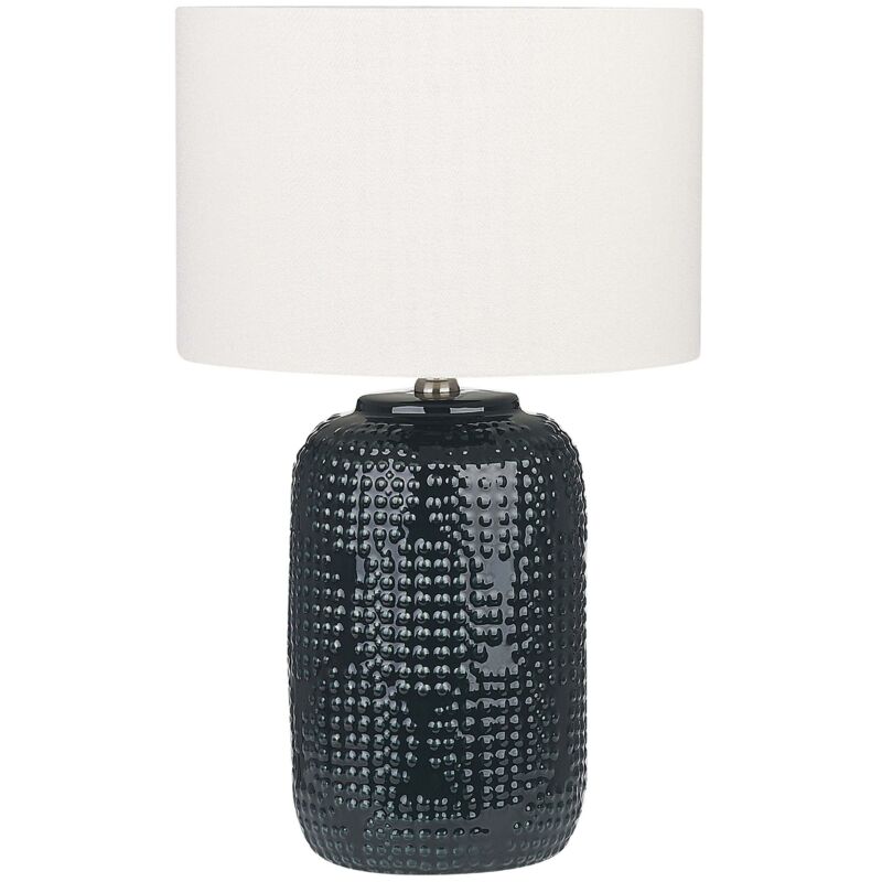 Image of Table Lamp MUSSEL Ceramic Dark Blue