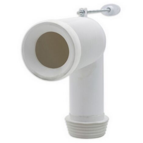 Ceramica Dolomite curva tecnica in plastica 90o bianca per scarico wc