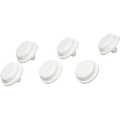 Ceramica Dolomite J365700 Set Gommini per Sedile Serie Rio Bianco, Cromo J365700