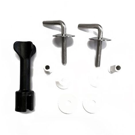 Ceramica Dolomite set cerniere ricambio per sedile J523201, acciaio inox J5238BJ