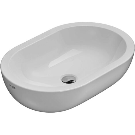 CERAMICA GLOBO  forty3 lavabo appoggio 60x40 codice prod: SC012BI