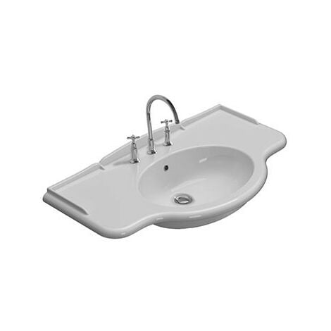 Lavandino da Bagno, Lavabo Bagno con Design Moderno in Pietra di Fiume  Ovale 29-38 cm HWQ36993 MaisonChic