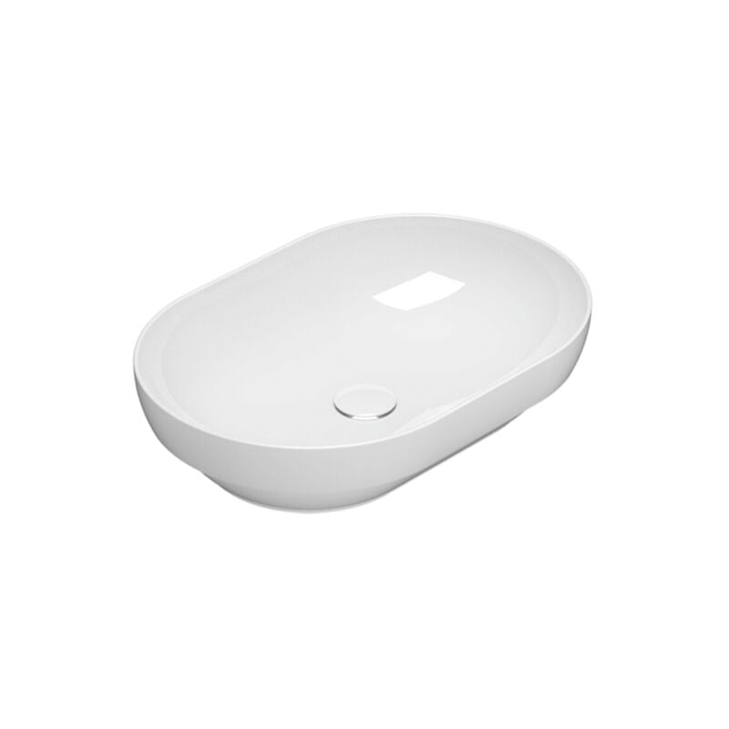 Ceramica Globo - Lavabo encastré en céramique 60x41 cm Globo t-edge B6O61BI Blanc - Céramique