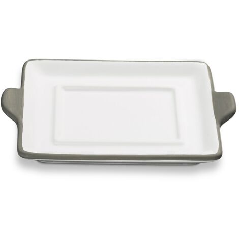 Ceramica Gmundner Bordo grigio, parte inferiore del piatto da burro