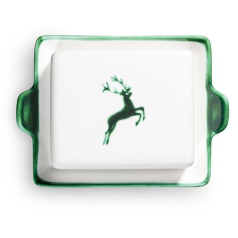 Ceramica Gmundner Cervo verde, piatto da burro (125 g)