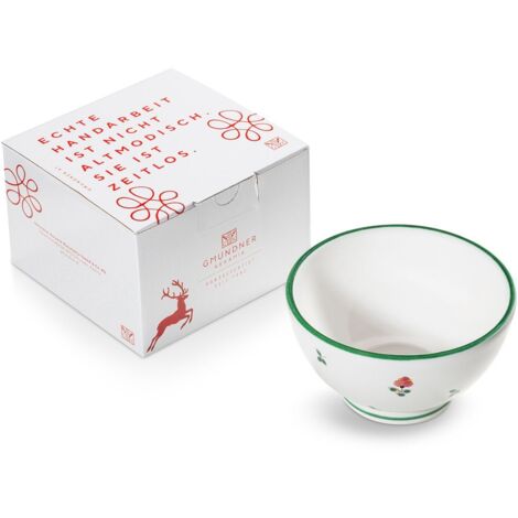 Ceramica Gmundner fiori sparsi, ciotola per cereali grande (Ø 14 cm)