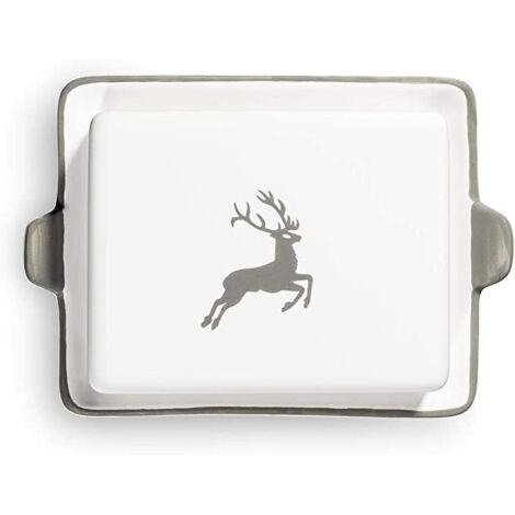 Ceramica Gmundner Grey Stag, piatto da burro (250g)