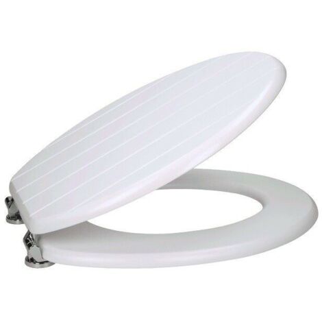 Ceramica Groove Matt White Toilet Seat