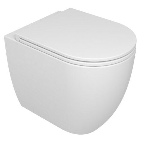 Ceramica gsg Water/bidet Like filomuro senza brida cm. 52,5x36 bianco lucido - Bianco