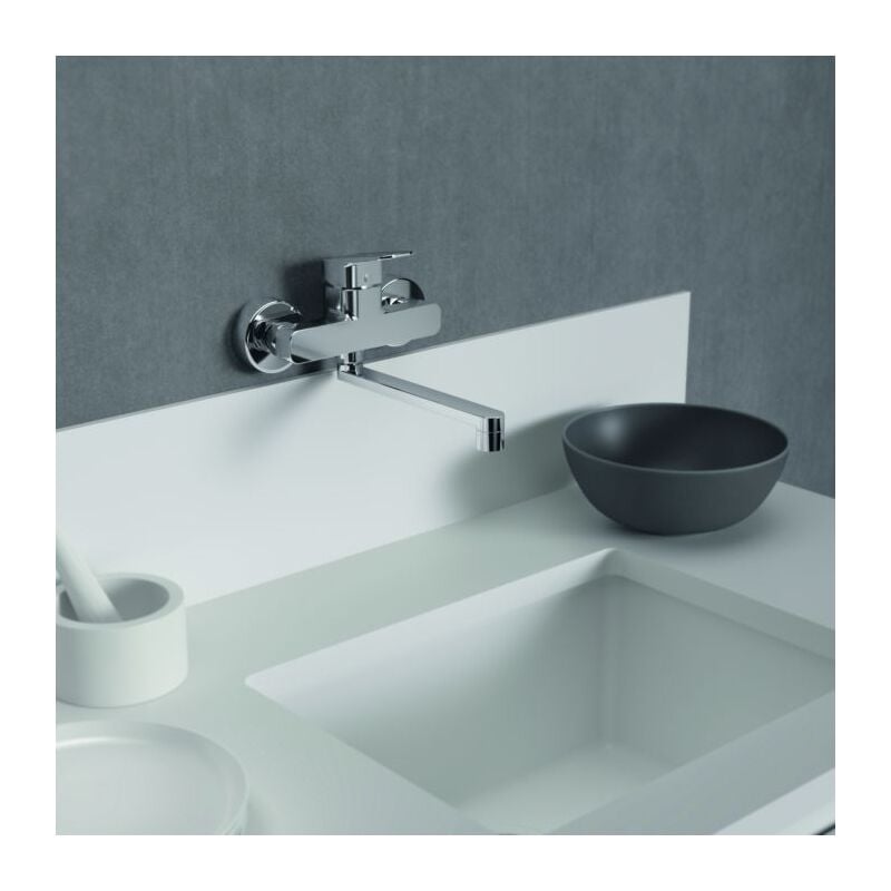 Ceraplan robinet de cuisine BD340AA chromé , montage mural, projection 238mm - Ideal Standard