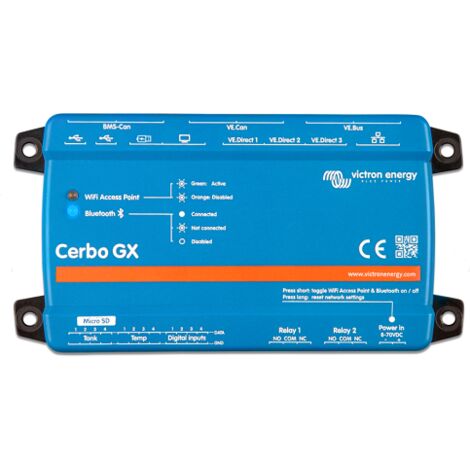 Cerbo GX MK2 – Gestionnaire d'énergie avec 2 ports VECan – Connectivité améliorée avec Victron Remote Management – Accès via GX Touch 50 – Victron Energy