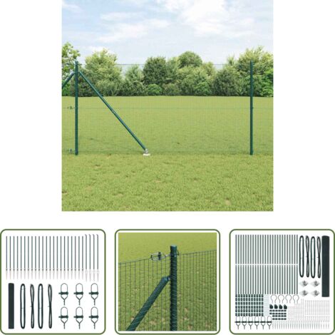 Cerca de acero -  Poste de Valla Verde 50 x 1,2 m (malla de 19 x 19 mm)