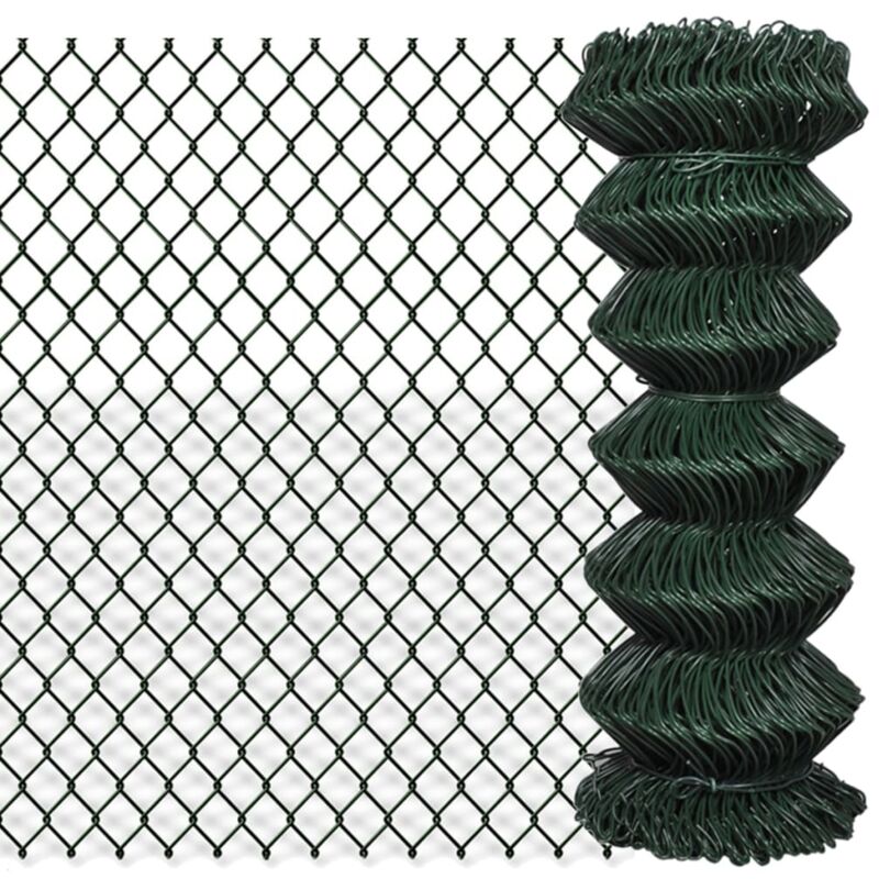 

Valla de Tela Metálica Acero Verde 1x15 m - Verde - Vidaxl