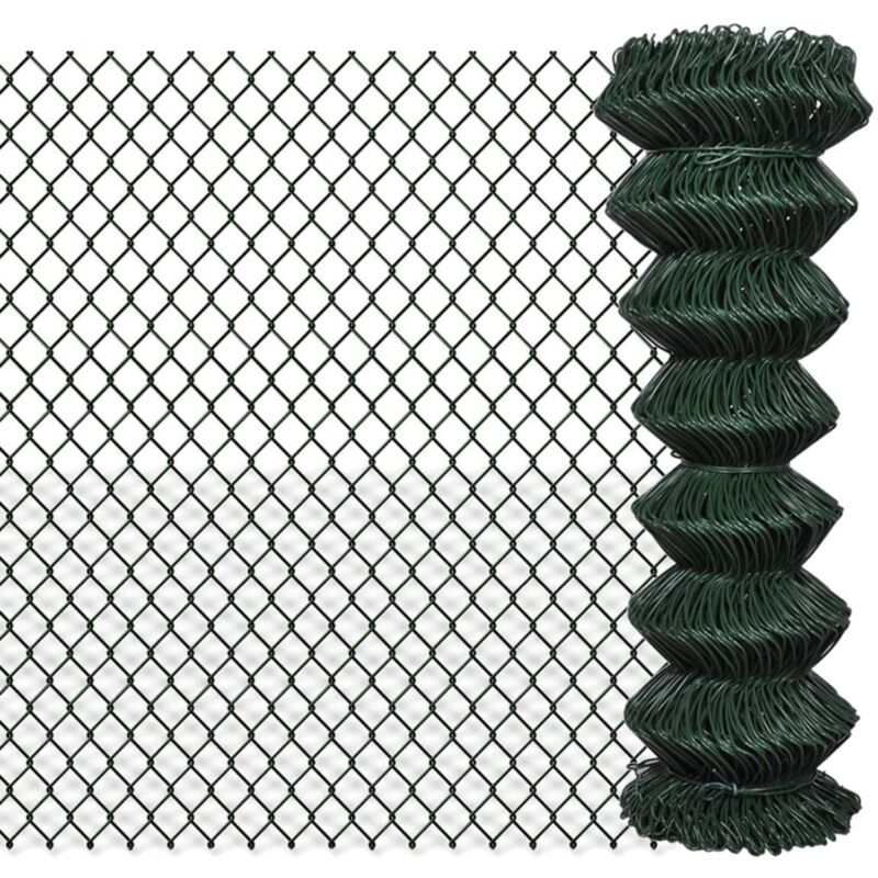 

Valla de Tela Metálica Acero Verde 1.25x15 m - Verde - Vidaxl