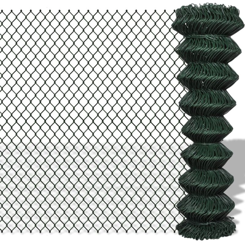 

Valla de Tela Metálica Acero Verde 1.5x25 m - Verde - Vidaxl