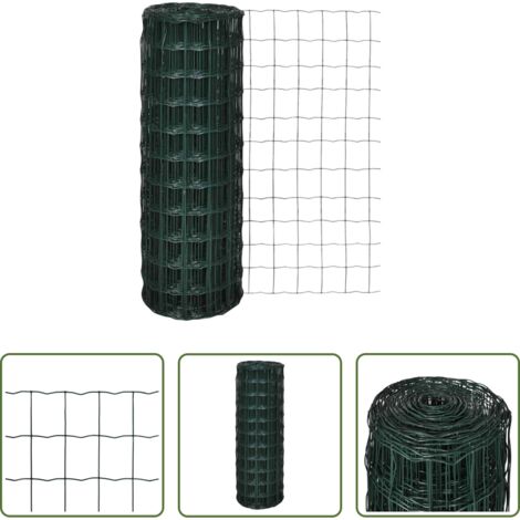 Cerca de alambre -  Set de euro valla acero verde 10x0,8 m