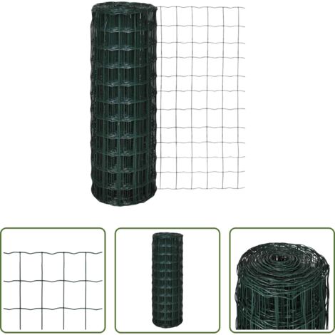 Cerca de alambre -  Set de euro valla acero verde 10x1 m