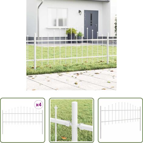 Cerca de jardín -  Valla de Jardín 4 pcs 170 x 140 cm