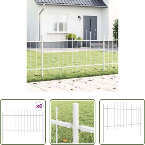 Cerca de jardín -  Valla de Jardín 6 pcs 170 x 140 cm